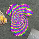 Abstract Twisted Moving Optical Illusion Men's Bodysuit