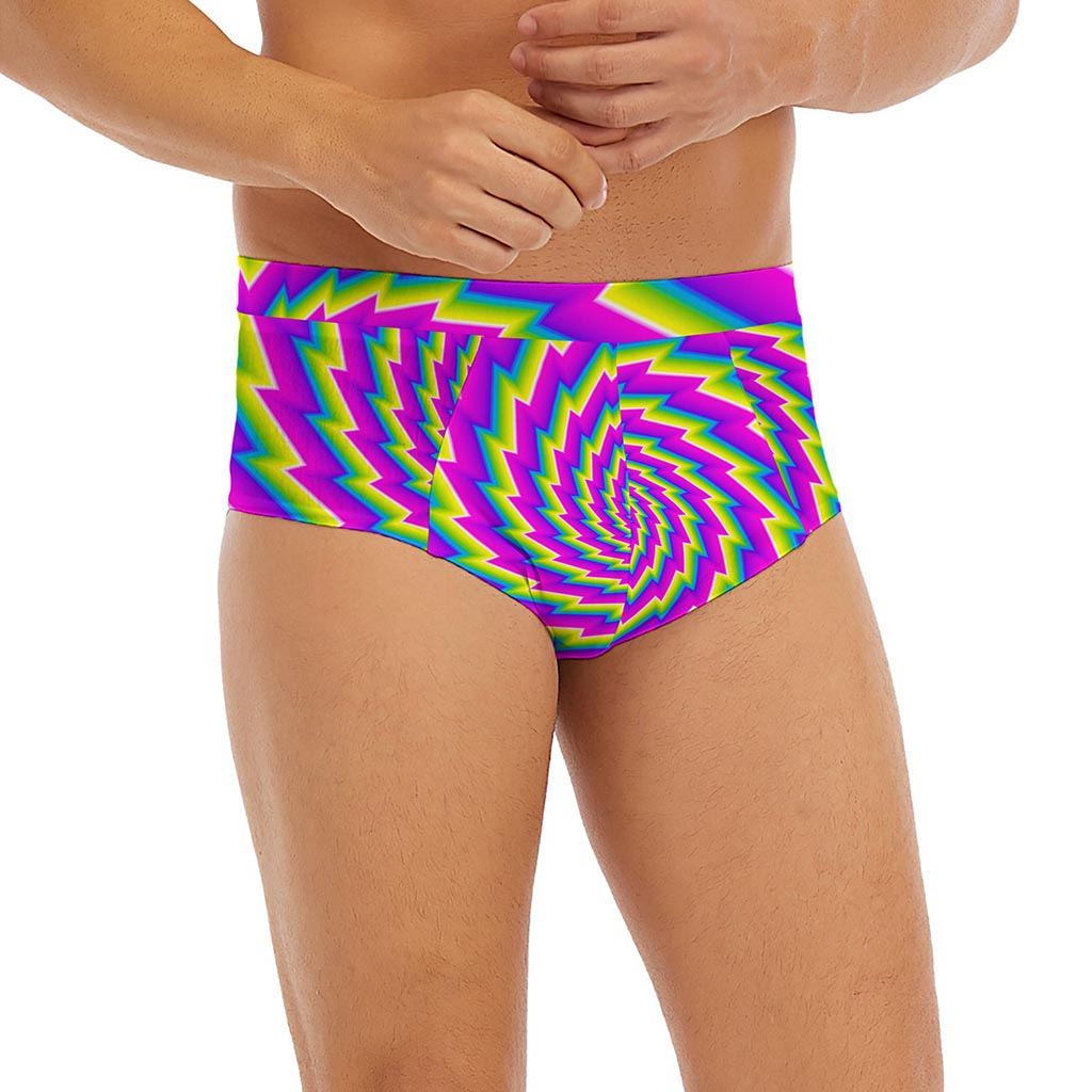 Abstract Twisted Moving Optical Illusion Men's Briefs