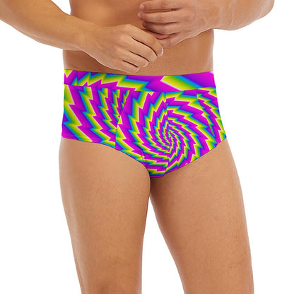 Abstract Twisted Moving Optical Illusion Men's Briefs