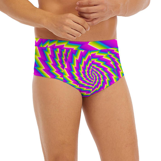 Abstract Twisted Moving Optical Illusion Men's Briefs
