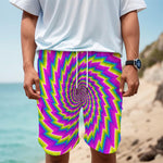 Abstract Twisted Moving Optical Illusion Men's Cargo Shorts