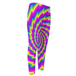 Abstract Twisted Moving Optical Illusion Men's Compression Pants
