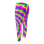 Abstract Twisted Moving Optical Illusion Men's Compression Pants