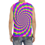Abstract Twisted Moving Optical Illusion Men's Fitness Tank Top