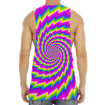 Abstract Twisted Moving Optical Illusion Men's Muscle Tank Top