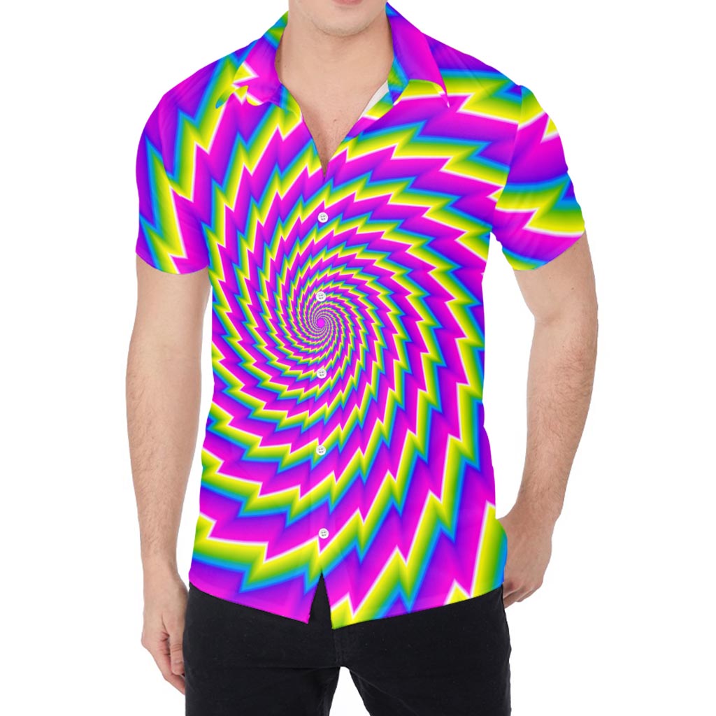 Abstract Twisted Moving Optical Illusion Men's Shirt