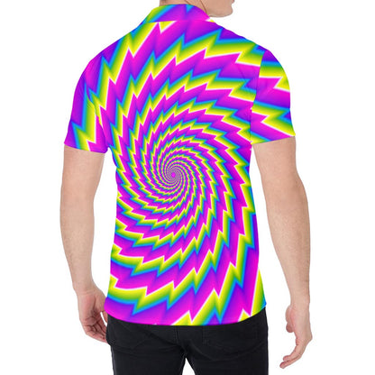 Abstract Twisted Moving Optical Illusion Men's Shirt