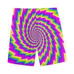 Abstract Twisted Moving Optical Illusion Men's Sports Shorts