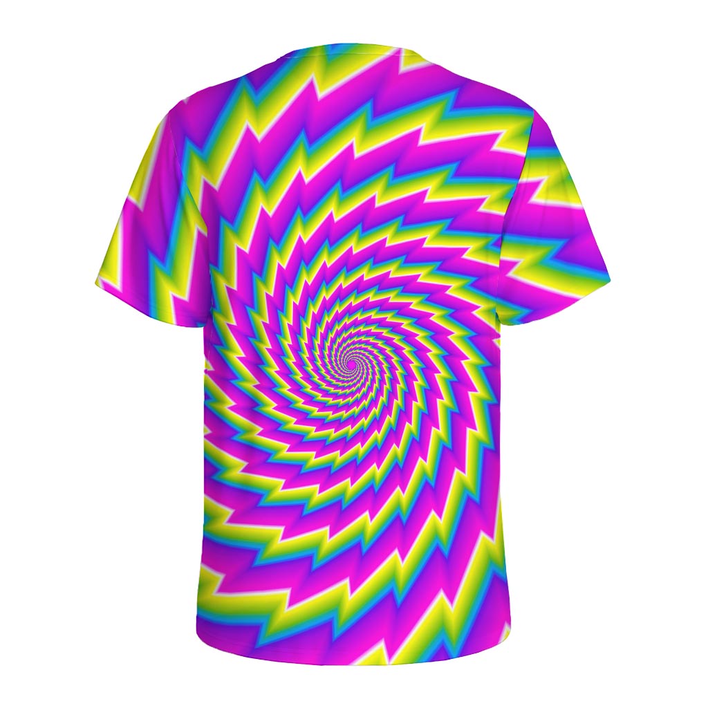 Abstract Twisted Moving Optical Illusion Men's Sports T-Shirt