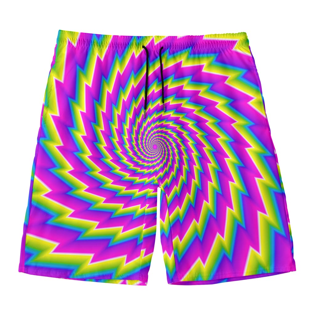Abstract Twisted Moving Optical Illusion Men's Swim Trunks