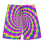 Abstract Twisted Moving Optical Illusion Men's Swim Trunks