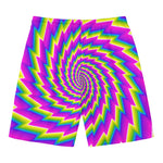Abstract Twisted Moving Optical Illusion Men's Swim Trunks