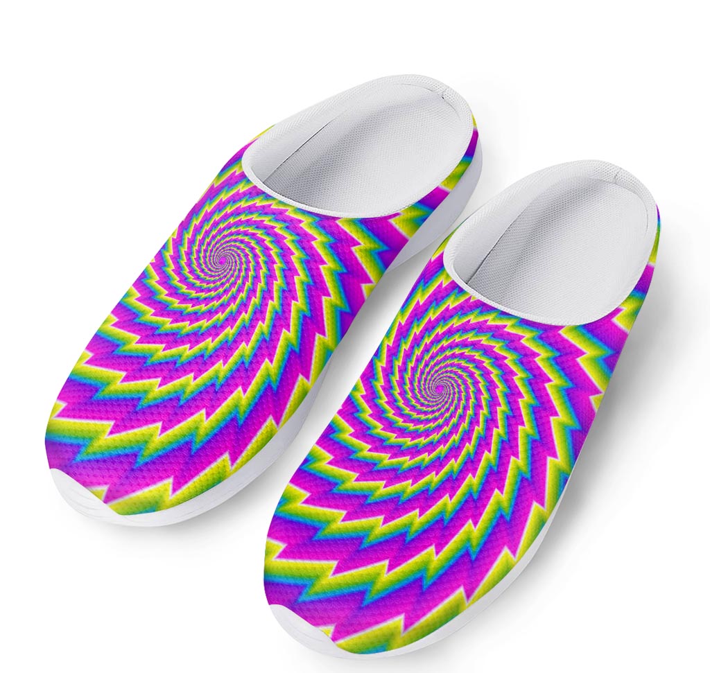 Abstract Twisted Moving Optical Illusion Mesh Casual Shoes