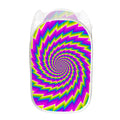 Abstract Twisted Moving Optical Illusion Mesh Laundry Hamper
