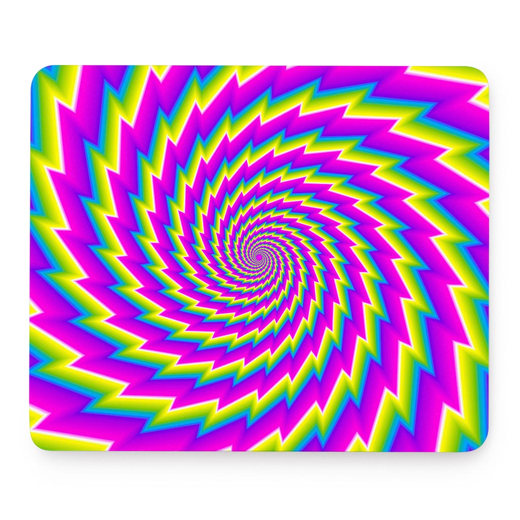 Abstract Twisted Moving Optical Illusion Mouse Pad
