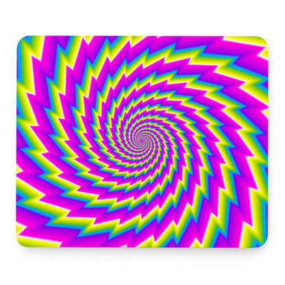 Abstract Twisted Moving Optical Illusion Mouse Pad