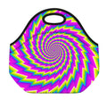 Abstract Twisted Moving Optical Illusion Neoprene Lunch Bag