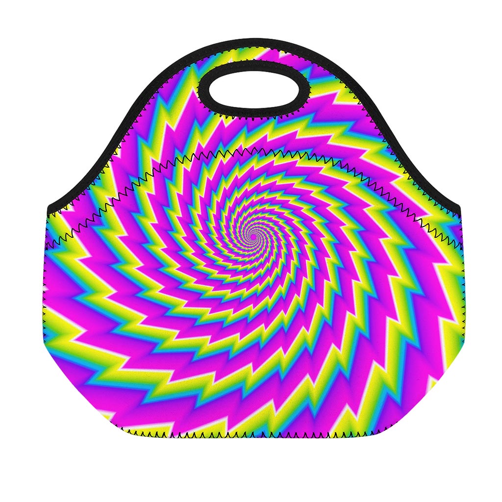 Abstract Twisted Moving Optical Illusion Neoprene Lunch Bag