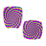 Abstract Twisted Moving Optical Illusion Office Chair Cover