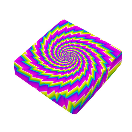 Abstract Twisted Moving Optical Illusion Outdoor Seat Cushion Cover