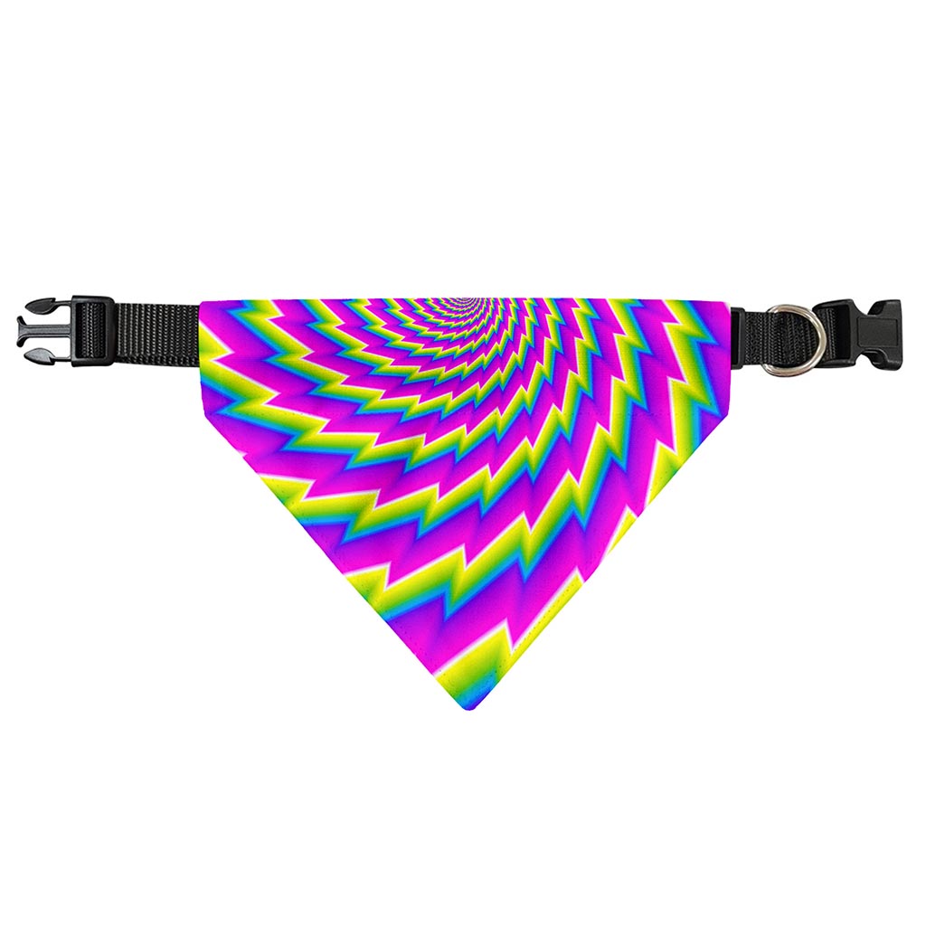 Abstract Twisted Moving Optical Illusion Over The Collar Dog Bandana