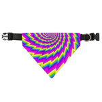 Abstract Twisted Moving Optical Illusion Over The Collar Dog Bandana