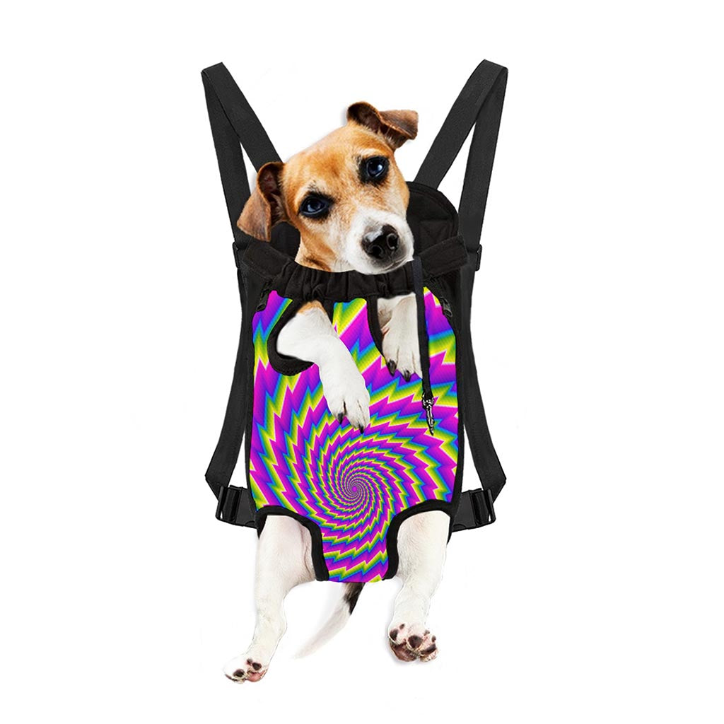 Abstract Twisted Moving Optical Illusion Pet Carrier Backpack