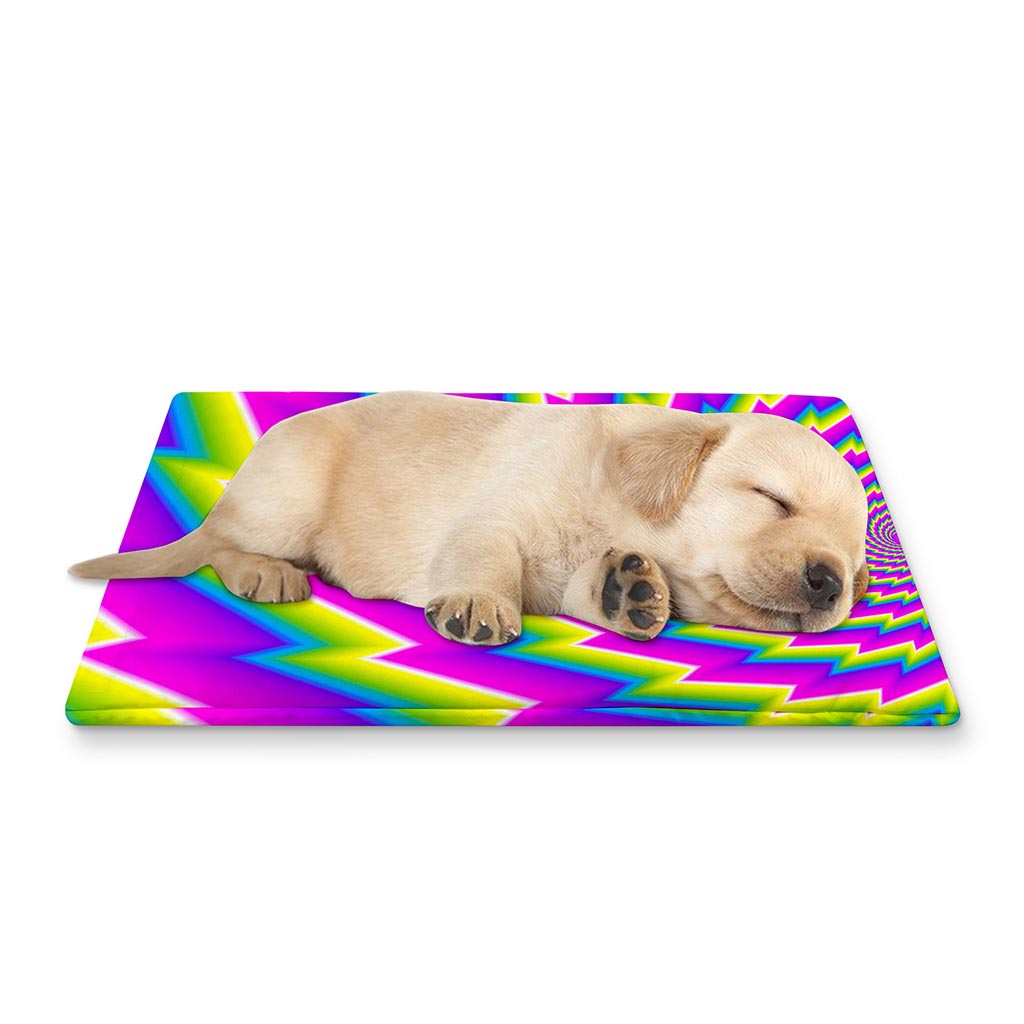 Abstract Twisted Moving Optical Illusion Pet Cooling Mat Cover