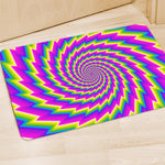 Abstract Twisted Moving Optical Illusion Polyester Doormat