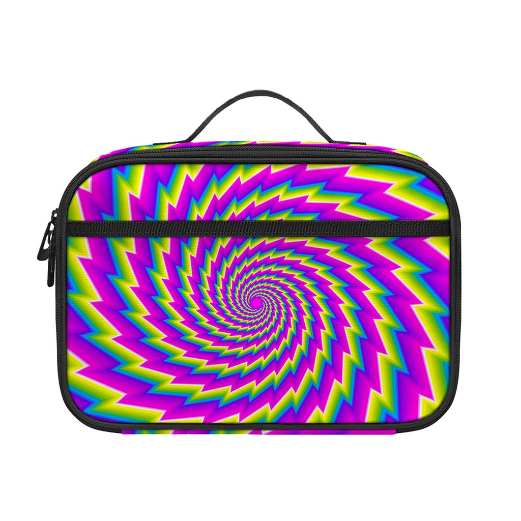 Abstract Twisted Moving Optical Illusion Portable Lunch Bag