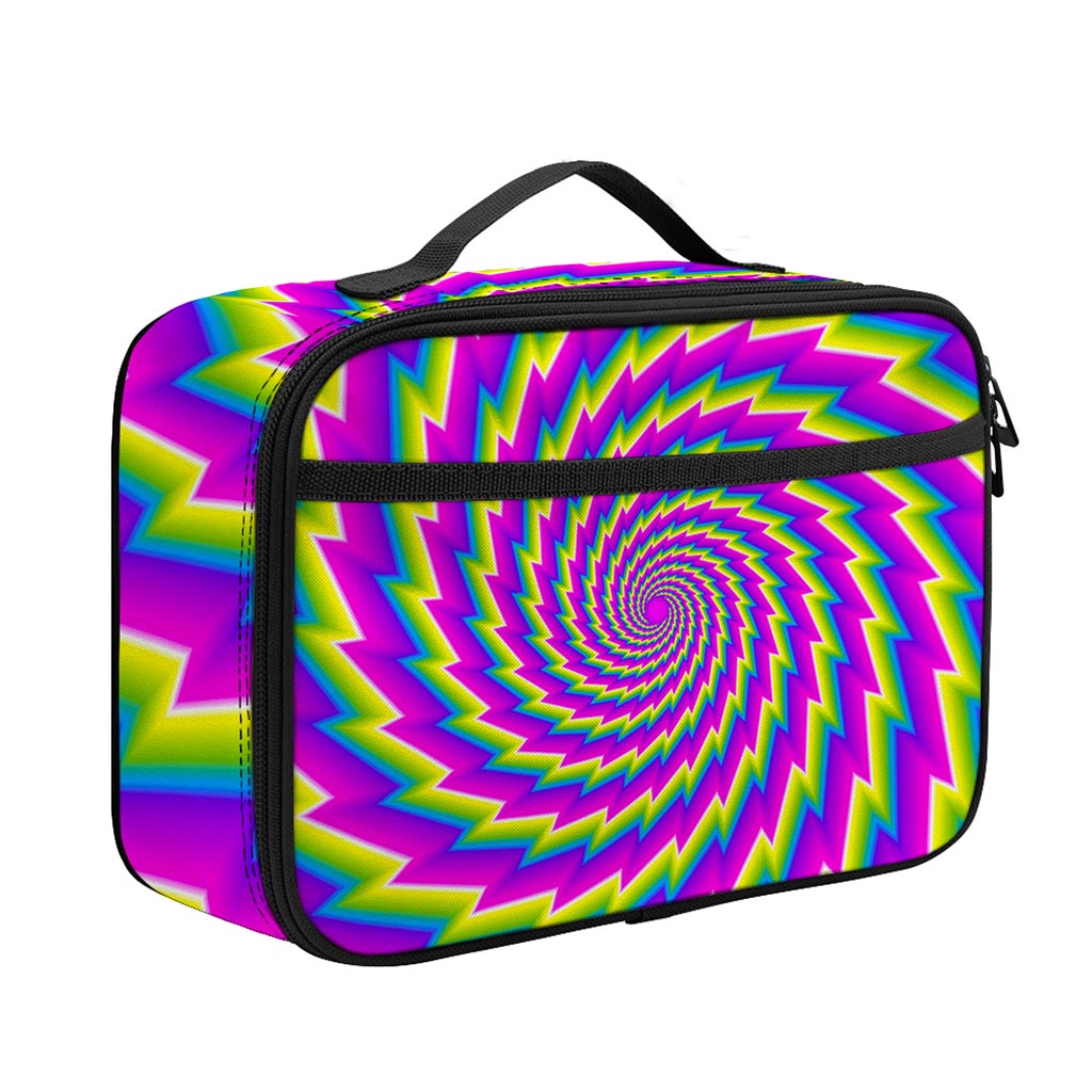 Abstract Twisted Moving Optical Illusion Portable Lunch Bag