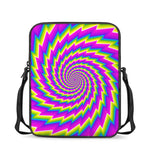 Abstract Twisted Moving Optical Illusion Rectangular Crossbody Bag