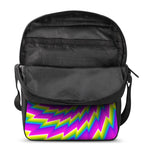 Abstract Twisted Moving Optical Illusion Rectangular Crossbody Bag