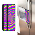 Abstract Twisted Moving Optical Illusion Refrigerator Handle Covers