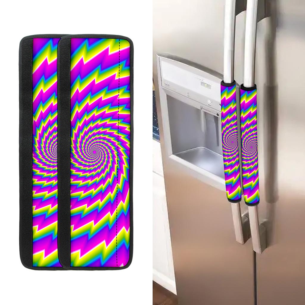 Abstract Twisted Moving Optical Illusion Refrigerator Handle Covers
