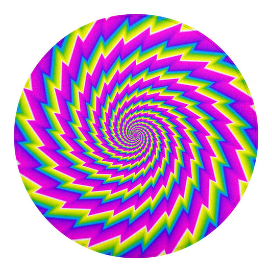 Abstract Twisted Moving Optical Illusion Round Blanket