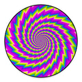 Abstract Twisted Moving Optical Illusion Round Floor Mat