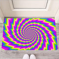 Abstract Twisted Moving Optical Illusion Rubber Doormat