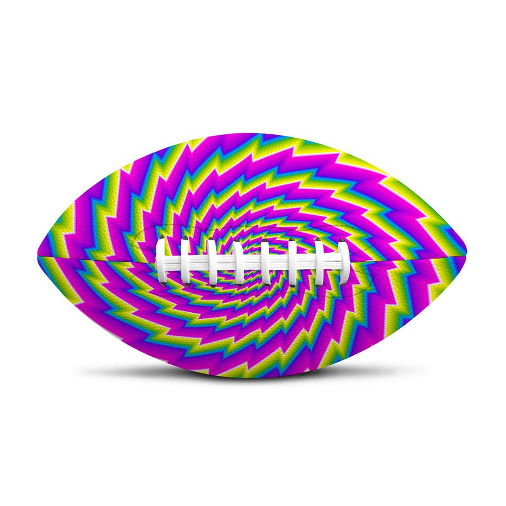 Abstract Twisted Moving Optical Illusion Rugby Ball