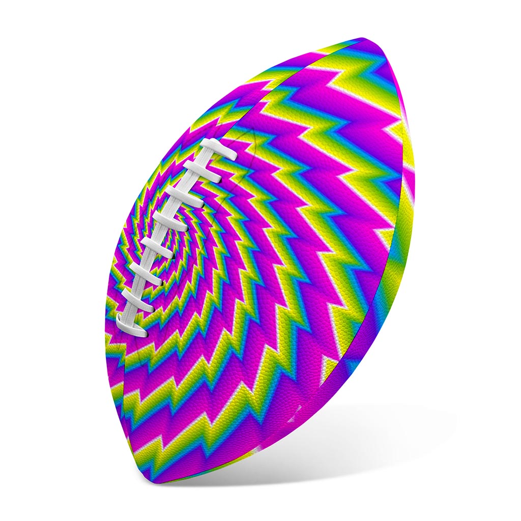 Abstract Twisted Moving Optical Illusion Rugby Ball