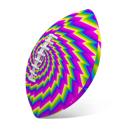 Abstract Twisted Moving Optical Illusion Rugby Ball