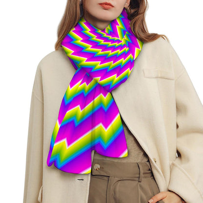 Abstract Twisted Moving Optical Illusion Scarf