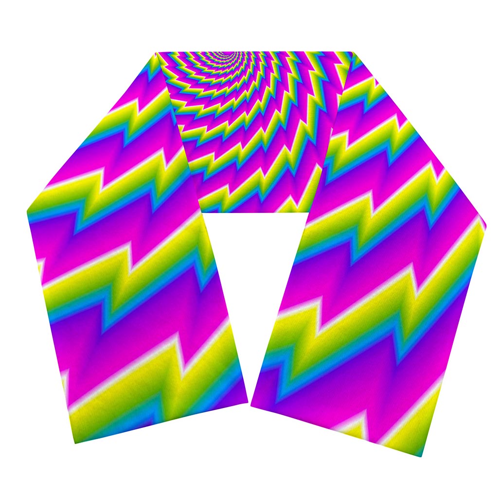 Abstract Twisted Moving Optical Illusion Scarf