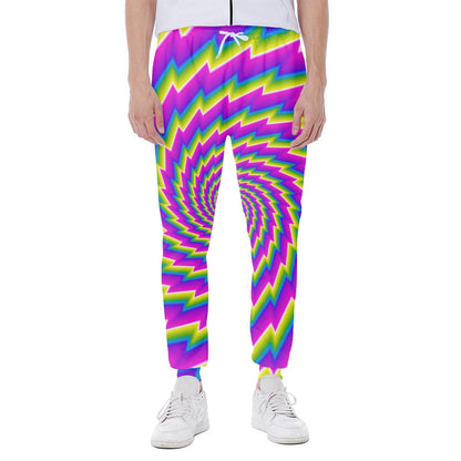 Abstract Twisted Moving Optical Illusion Scuba Joggers