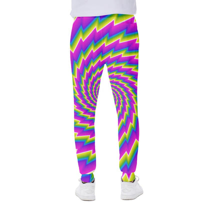 Abstract Twisted Moving Optical Illusion Scuba Joggers