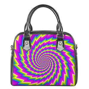 Abstract Twisted Moving Optical Illusion Shoulder Handbag