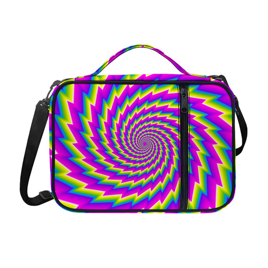 Abstract Twisted Moving Optical Illusion Shoulder Strap Bible Bag