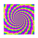 Abstract Twisted Moving Optical Illusion Silk Bandana