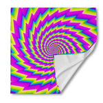 Abstract Twisted Moving Optical Illusion Silk Bandana