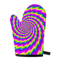 Abstract Twisted Moving Optical Illusion Single Oven Mitt